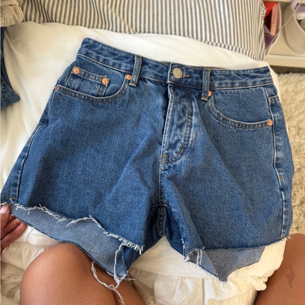 Classic Blue Denim Jean Shorts